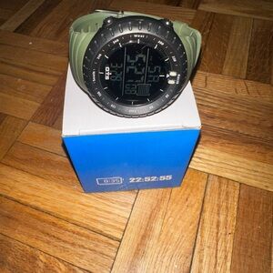 Digital Sports Watch - Olive Green